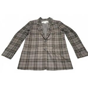 Dark Academia, Men’s Treasure & Bond Plaid Blazer-  Size Med